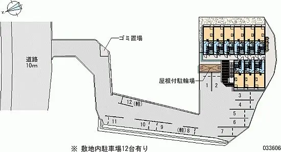 ★手数料０円★神戸市北区有野町有野　月極駐車場（LP）